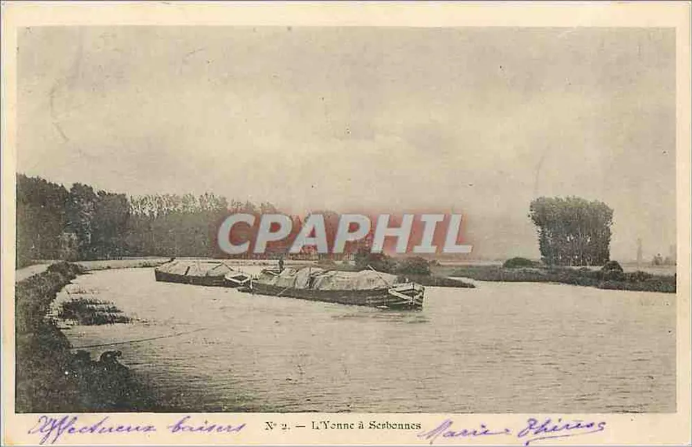 O Yonne em Serbennes — Bilhete postal antigo Effectueurs Briers N°2 — Paris-Editores - Frente