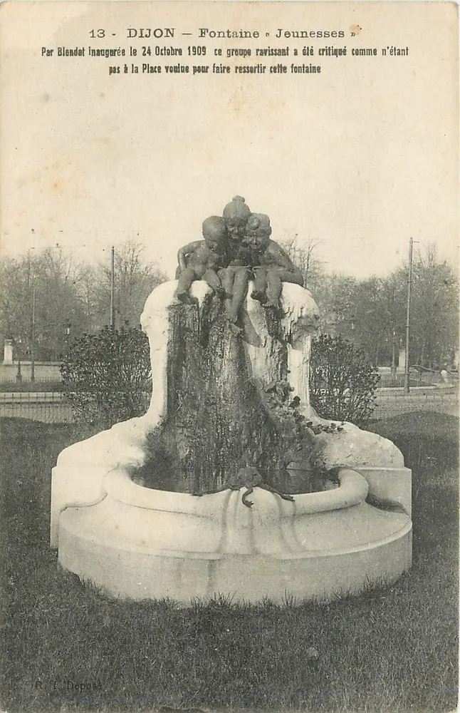 Dijon — Fonte « Jeunesses » — R. L. Depoiss - Frente