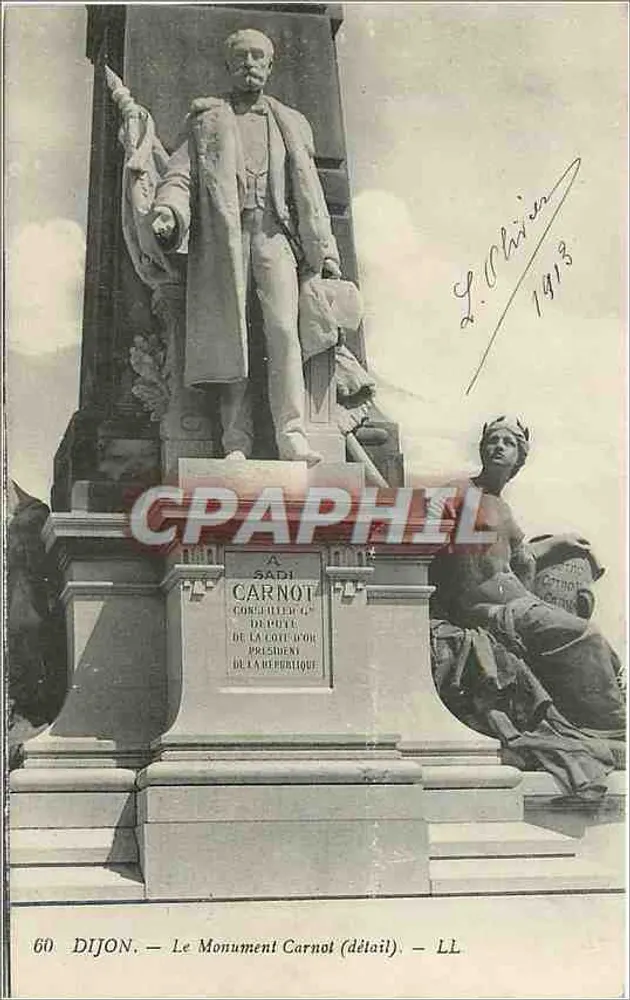 Dijon — O Monumento Carnot (detalhe) — LL - Frente