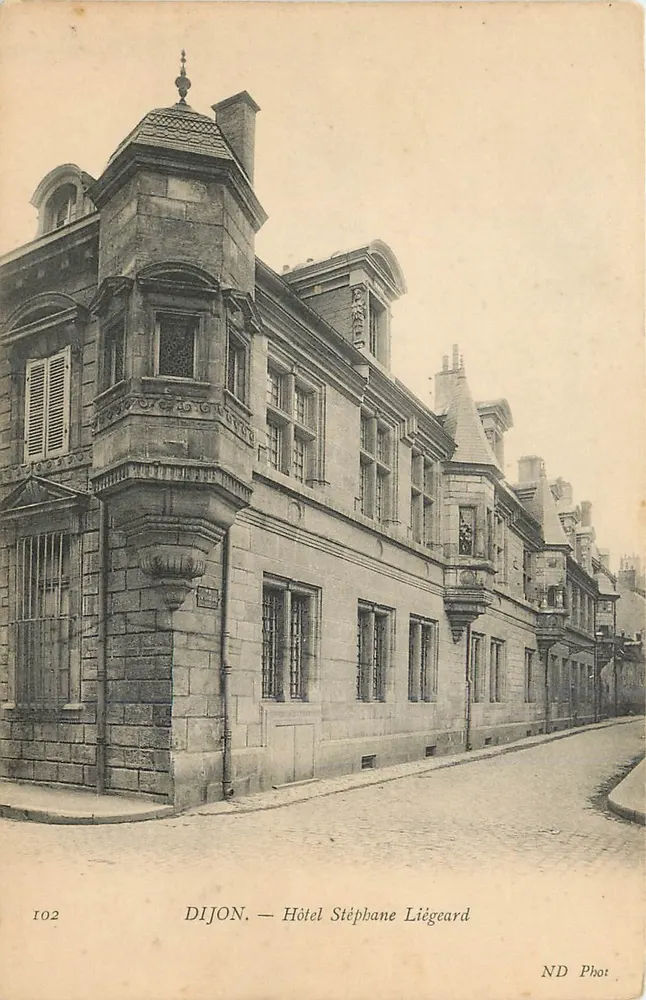 Dijon — Hotel Stéphane Liégeard — ND Phot, n°102 - Frente