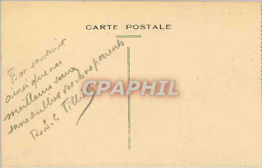 Hendaye (B.P.) — Avenida da Estação — Ed. J.-B. Couartou, Tabacs-Souvenirs - Verso