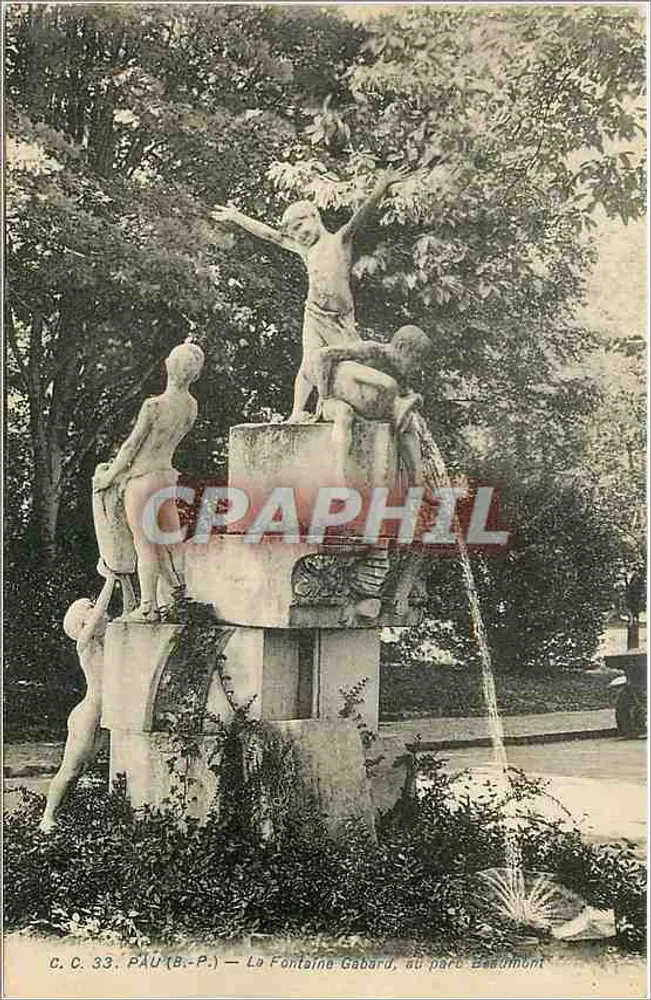 Pau — Fontaine Gabard im Park Beaudumont — C.C. 33 - Vorderseite
