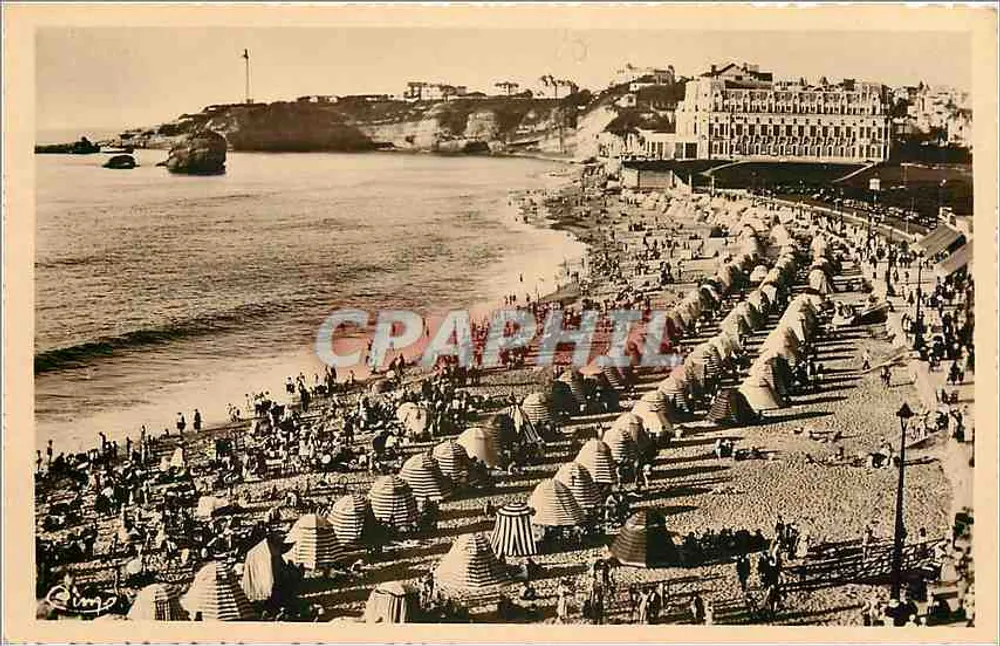 Biarritz — La Côte Basque — Photo de la Grande Plage - Recto