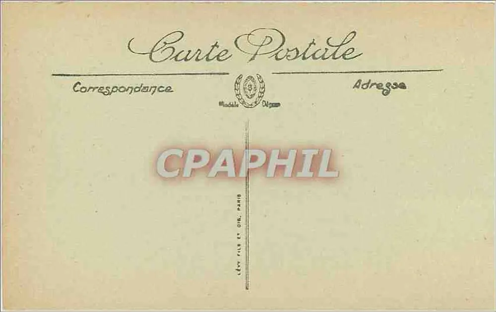 Biarritz — Ansicht der Villa Belza und des Cachao bei stürmischem Wetter — LL. n° 300 - Rückseite