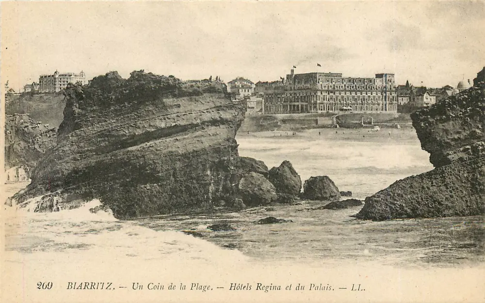 Biarritz — Ein Stück vom Strand — Hotels Regina und du Palais — L.L. - Vorderseite