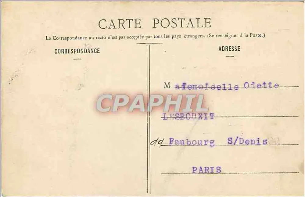 Biarritz Artistique - Le Rocher de la Vierge — Collection Gorce, phot.-édit, Talence (Gironde) - Verso