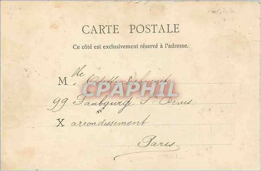 Biarritz — La Plage du Port Vieux — J-H B. édit. Bayonne, n° 18 - Verso