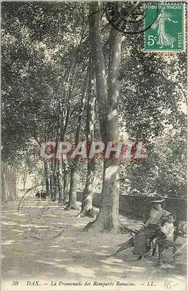DAX — La Promenade des Remparts Romains — LL. n°59 - Recto