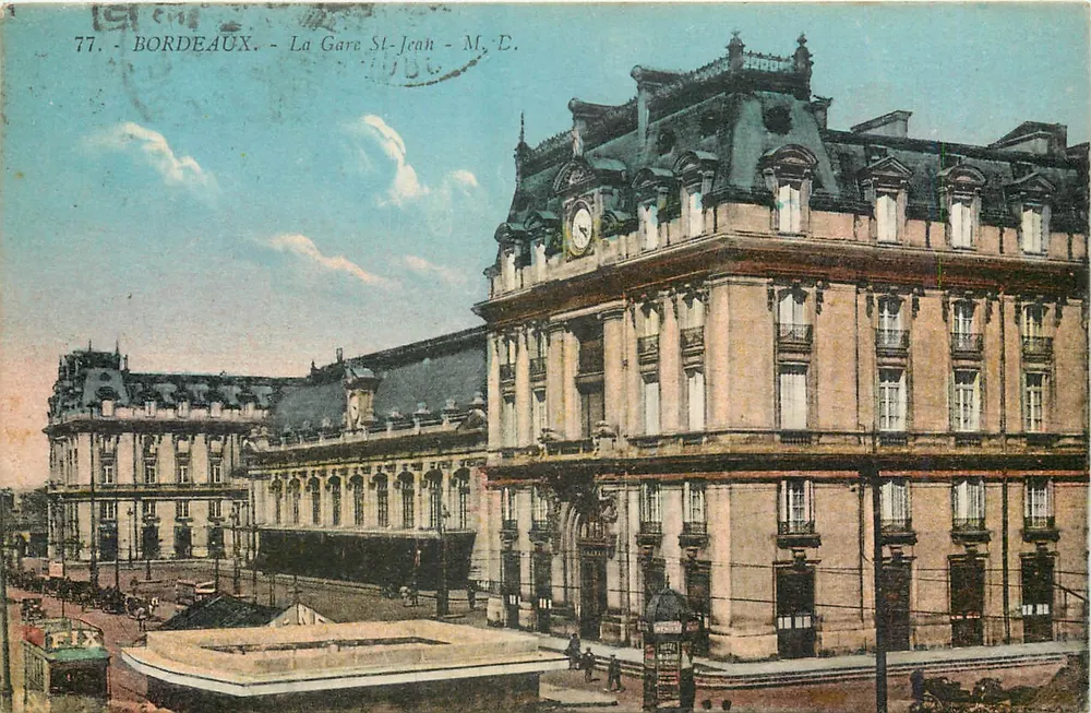 Bordeaux - A Estação Saint-Jean - M. E. - Frente