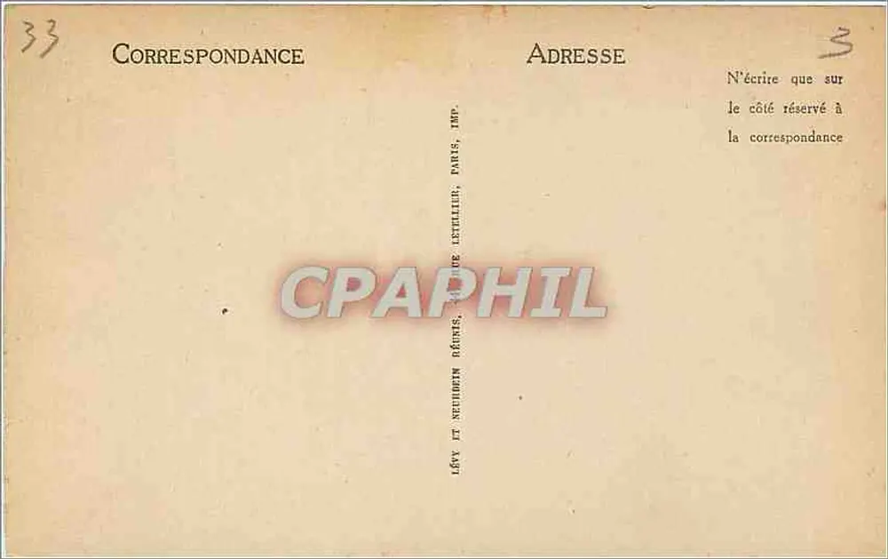Apachon — Parc vers le tennis, le fond du parc — Lévy et Neubrun, Paris - Verso