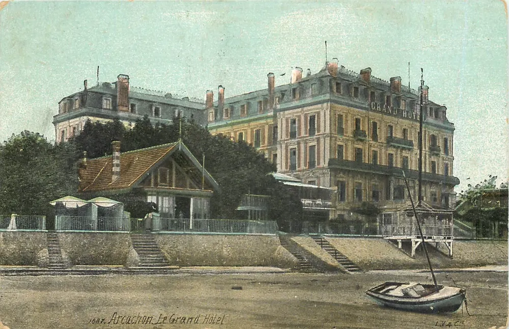 Arcachon — O Grande Hotel — editor L.V.A.C. - Frente