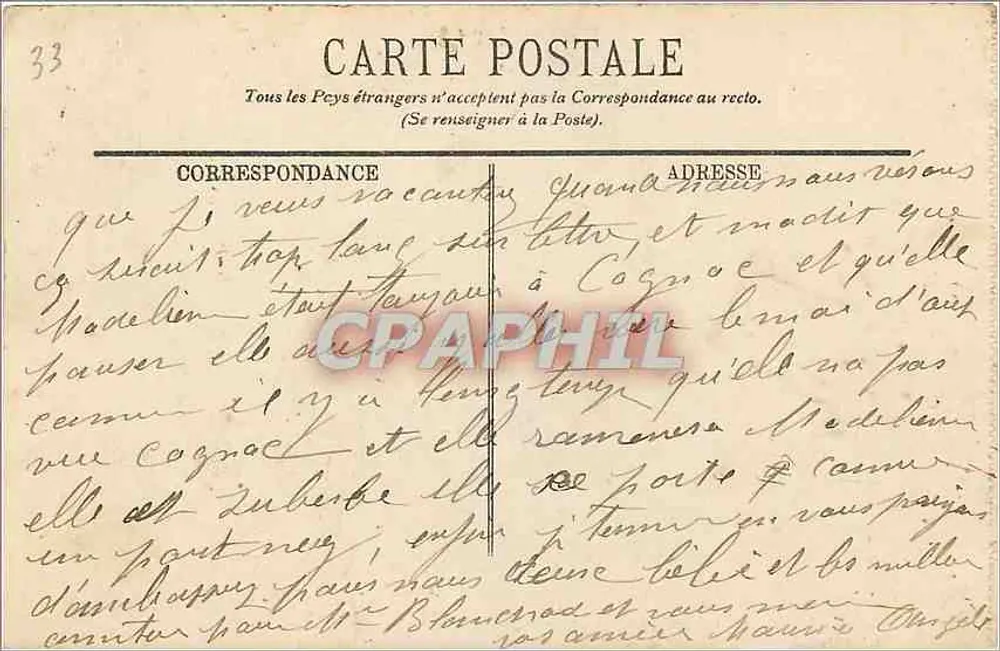 Arcachon — Perspectiva da Nova Ponte — LL. n°16 - Verso