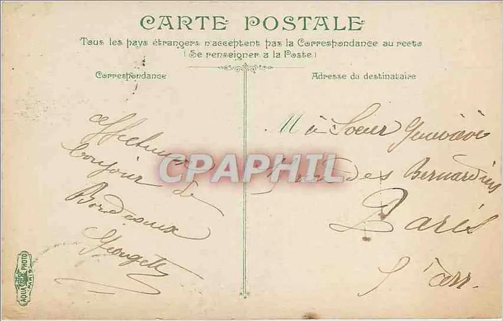 Bordeaux. L'Église du Sacré-Cœur — éditeur L. VACQ - Verso