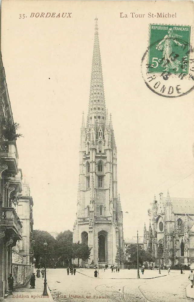 Bordeaux — Torre St-Michel — Edição especial Aux Deuxes de France - Frente
