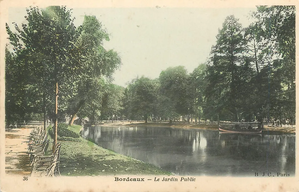 Bordeaux — O Jardim Público — B.J.C. Paris n°36 - Frente