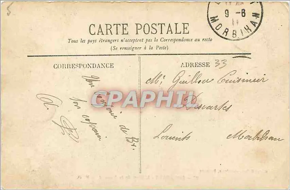 Bordeaux — O Hotel da Alfândega — Marcel Delbôy, fototipia, Bordeaux, n°97 - Verso