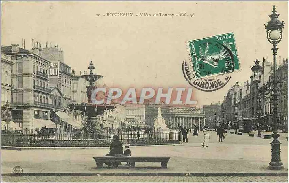Bordeaux - As Avenues de Tourny — editor BR-56 - Frente