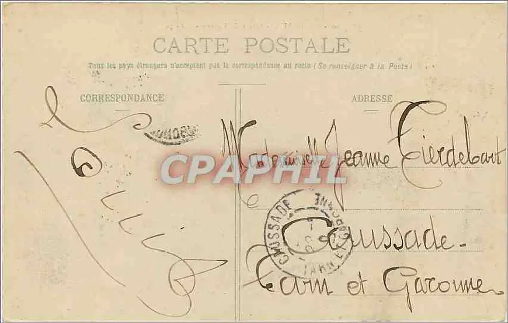 Bordeaux - As Avenues de Tourny — editor BR-56 - Verso