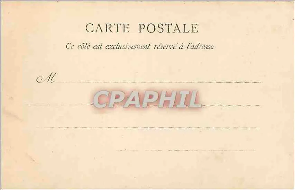 Bordeaux — O Hotel de Ville — Marcel Daboy, editor, N° 63 - Verso