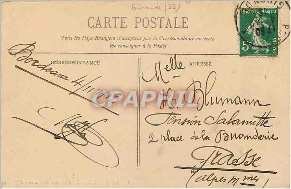 Bordeaux - De Rostrale Kolommen - BR. - 44 - Achterkant