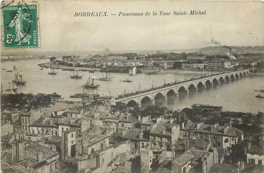 Bordeaux — Panorama de la Tour Saint-Michel — Éditeur non visible - Recto