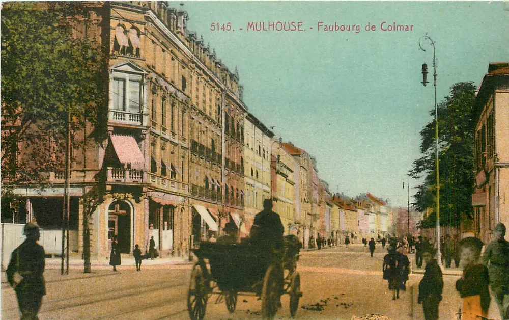 Mulhouse - Faubourg de Colmar — editor desconhecido, n° de série 5145 - Frente