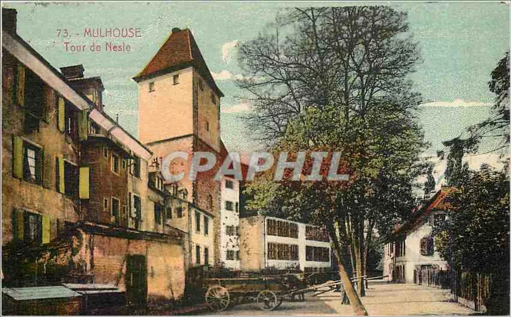 Mulhouse — Torre de Nesle — Bilhete postal moderno 73 - Frente