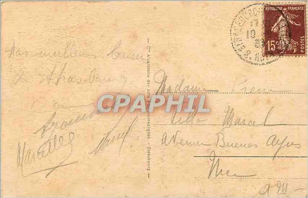 Strasburg — Katedra — wydawca nieznany, n° 251 - Rewers