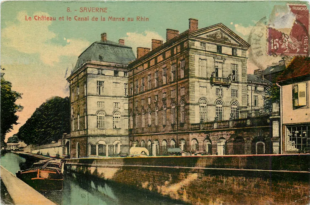 Saverne — Das Schloss und der Kanal der Marne zum Rhein — Poststempel Orpogée - Vorderseite