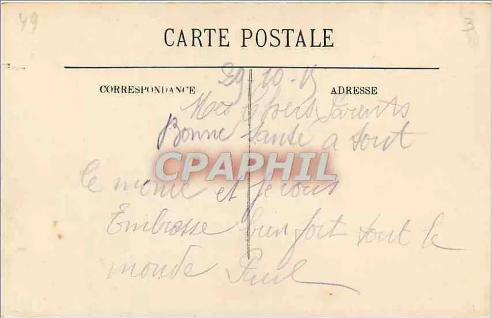 Angers — A Cidade Baixa — LL - Verso