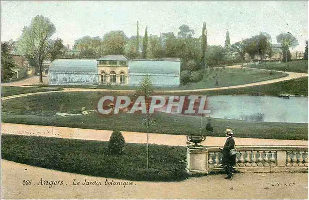 Angers. O Jardim Botânico — editor L.V. & Cie, n° 266 - Frente