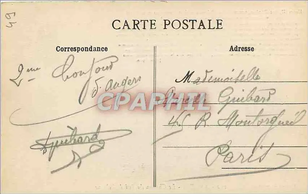 Castle of the King of Poland — Angers — Edition Laroute, n° 162 - Back