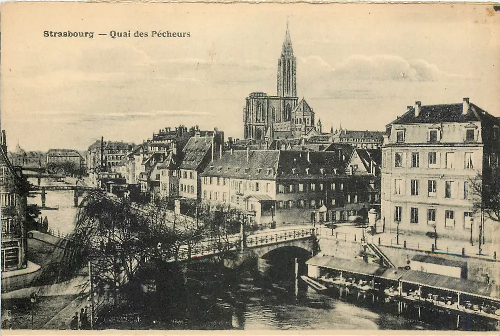 Strasburg — Quai des Pêcheurs — Wydawca Félix Lailh - Awers
