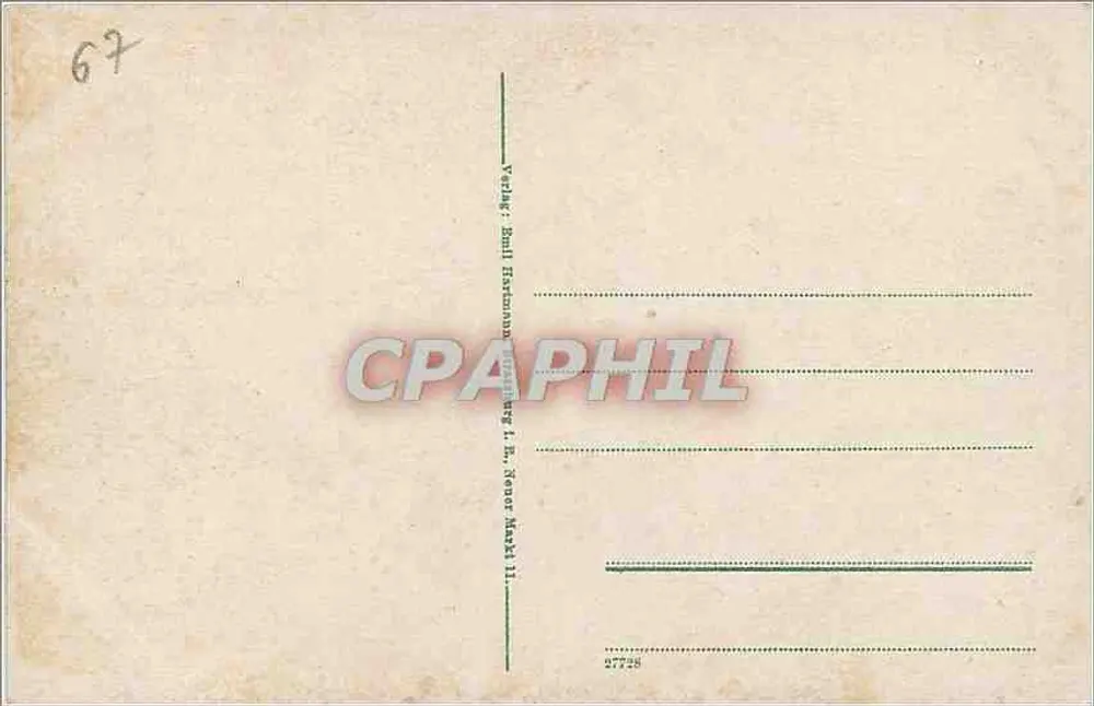 Strasbourg — Ninho de corujas nas telhados — editor: Paul Tschannen, n° 27726 - Verso