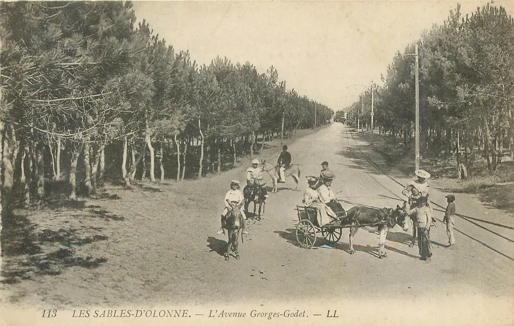 Les Sables-d'Olonne — L'Avenue Georges-Godet — LL - Recto