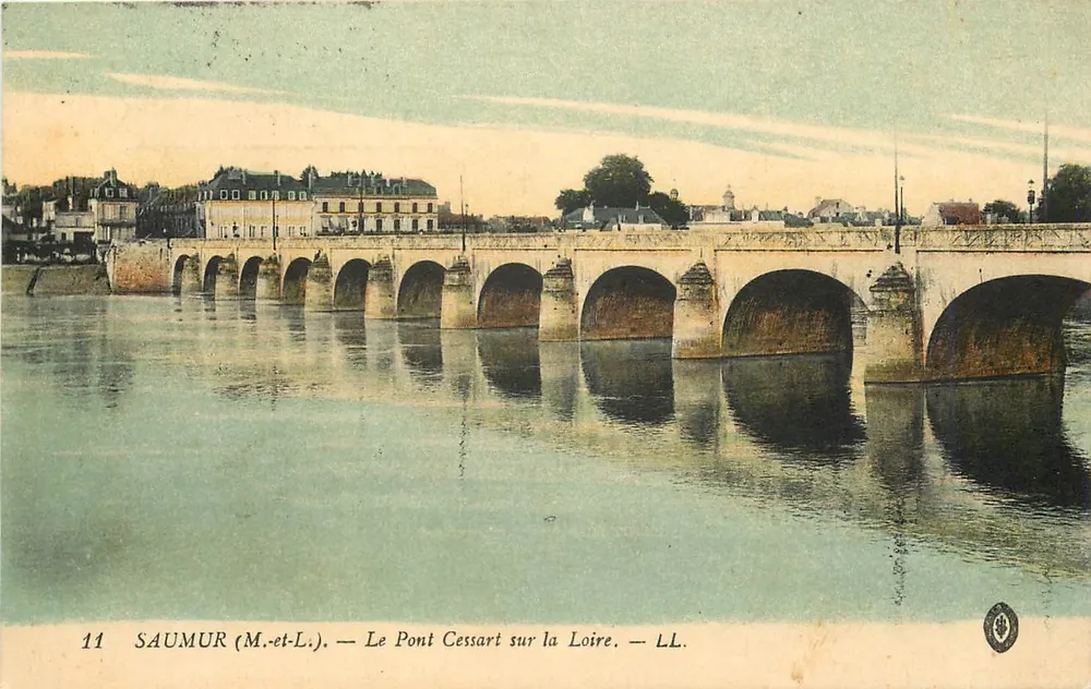 Saumur (M.-et-L.) — Die Cessart-Brücke über die Loire — LL. - Vorderseite