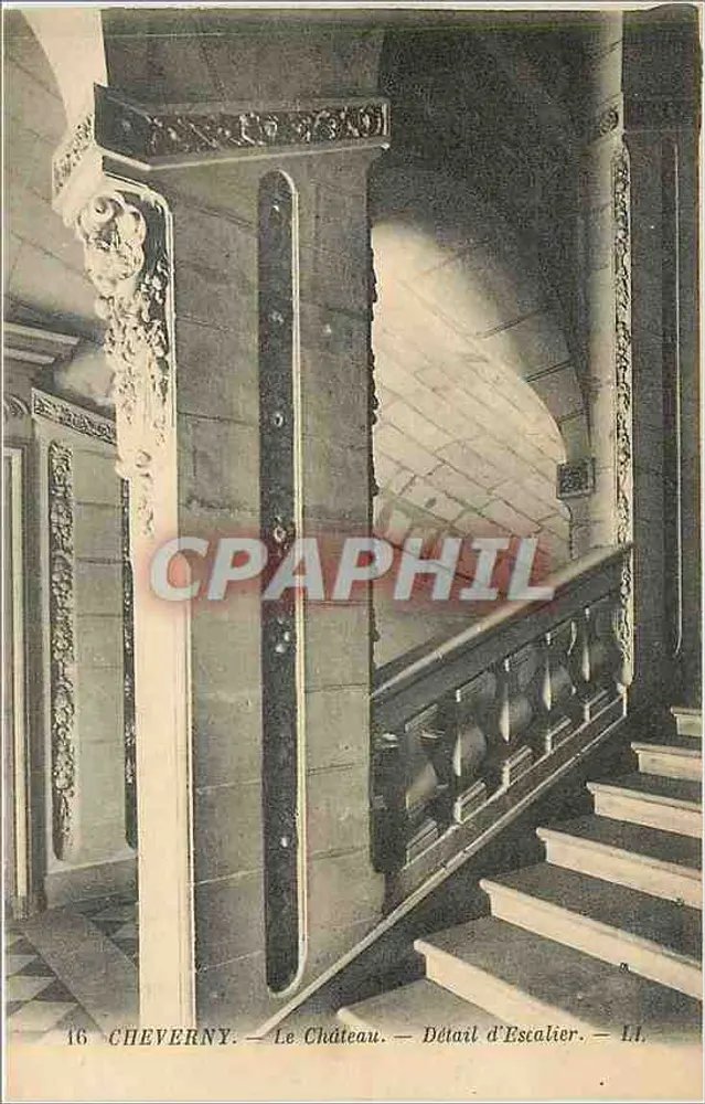 Cheverny — Le Château — Détail d'Escalier — 11 - Recto