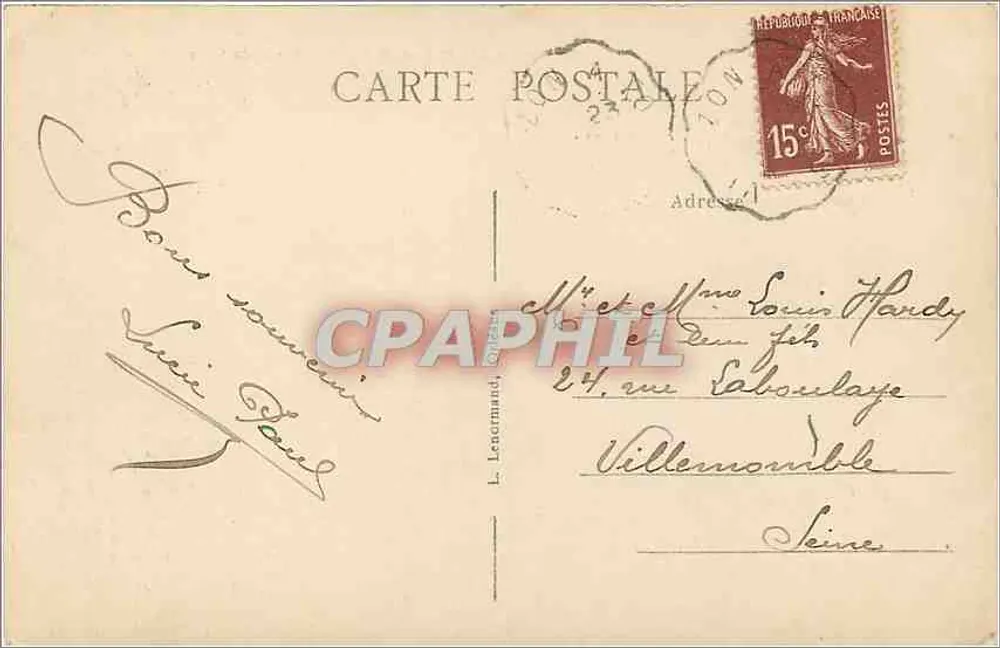 Selles-sur-Cher (L.-rel-C.) — Les bords du Cher - Verso