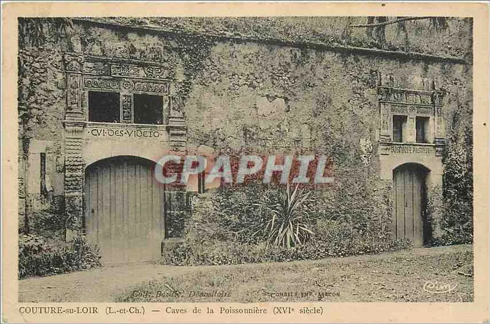 Couture-sur-Loir (L.-et-Ch.) — Höhlen der Poissonnière (16. Jahrhundert) — Combier & Macor - Vorderseite