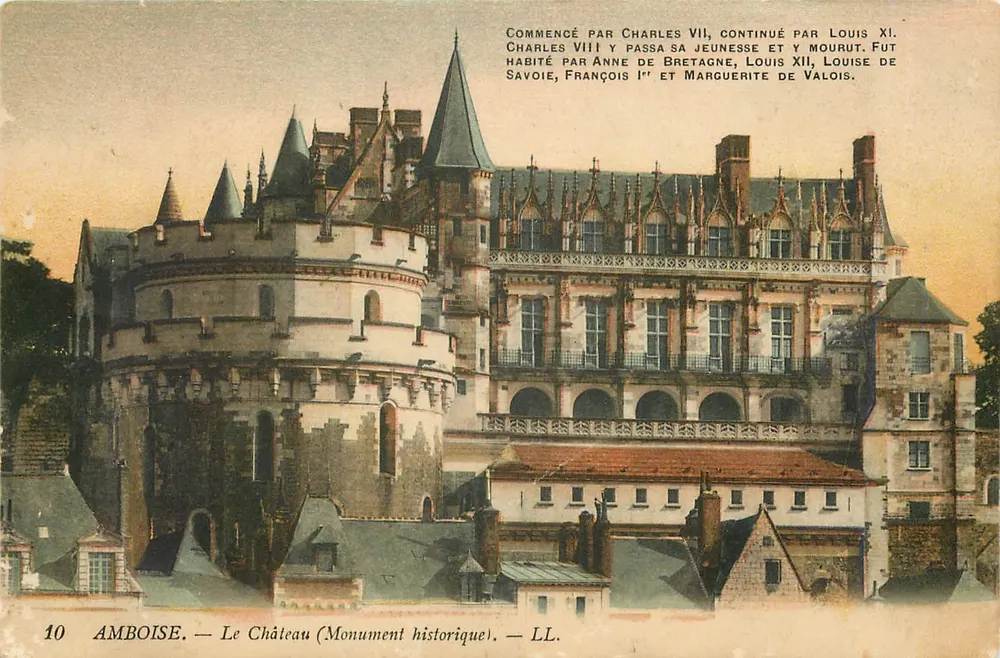 Amboise — O Castelo (Monumento Histórico) — LL. n°10 - Frente