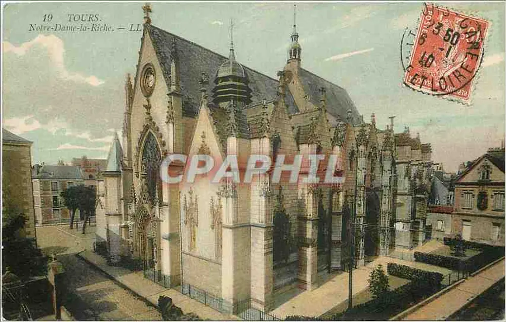 Tours — Kerk Notre-Dame-la-Riche — uitgever LL - Voorkant