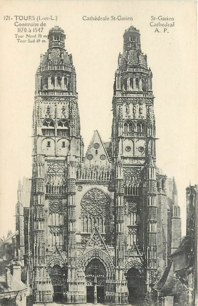 Tours (Loire-et-Loire) — Cathédrale Saint-Gatien — A.P. n°121 - Recto