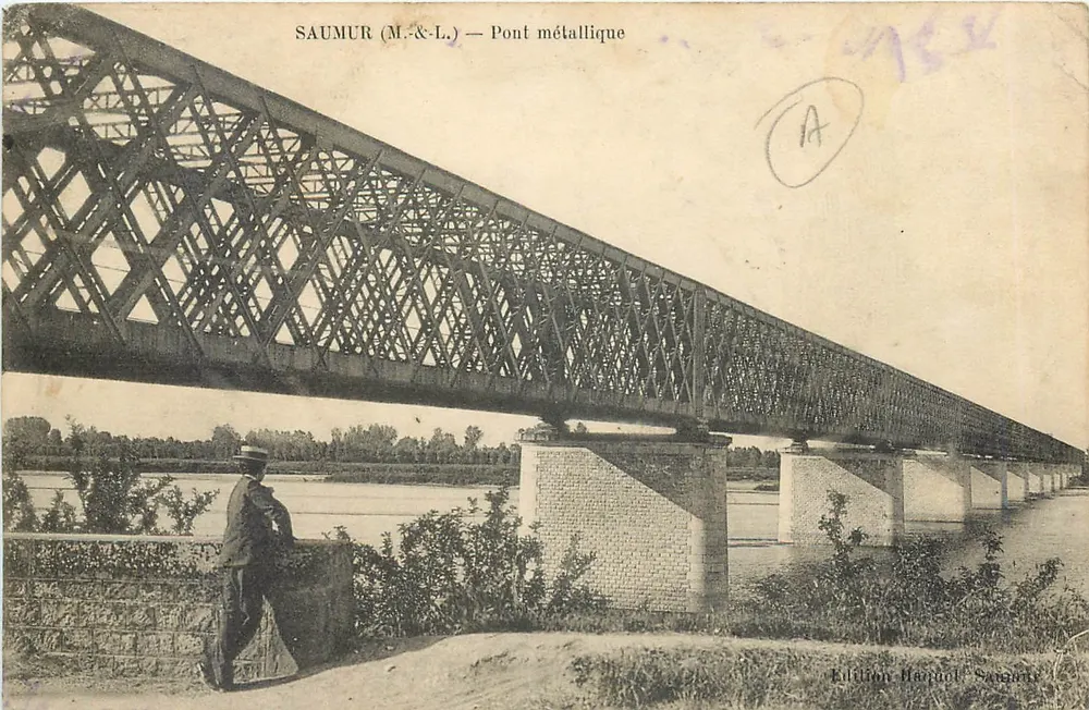 Saumur (M.&L.) — Ponte metálica - Frente