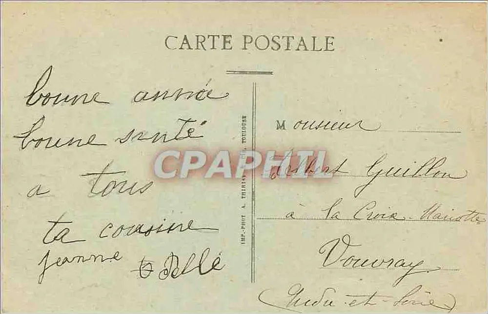 Angers — O Palácio da Universidade — L. V., fot. - Verso