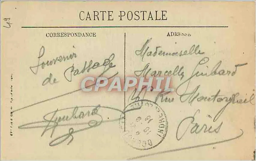 Saumur (M.-et-L.) — Le Château (Mon. hist.) côté nord — L.L. - Verso