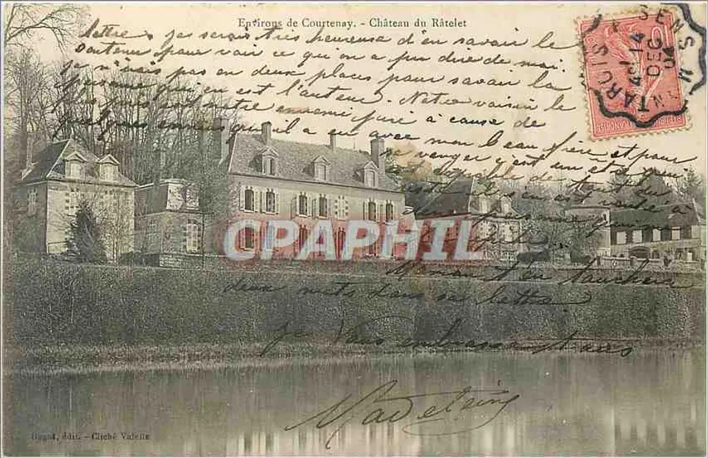 Rond Courtenay - Kasteel van het Râtelet — Huguet, Jules - Cliché Valène - Voorkant