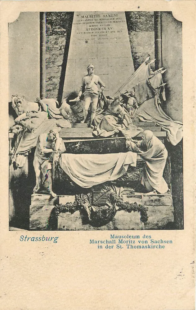 Mausoleum des Marschalls Moritz von Sachsen — Straßburg — unbekannter Verlag, Seriennummer nicht sichtbar - Vorderseite