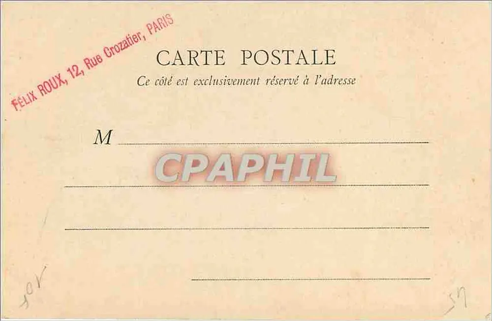 Montargis — Tour de l'Église de la Madeleine — B. E., Paris - Verso