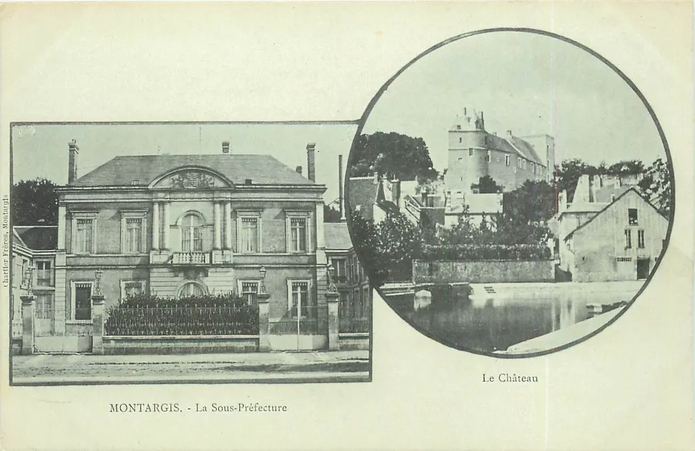 Montargis - A Subprefeitura e O Castelo — Chartier Frères, Montargis - Frente