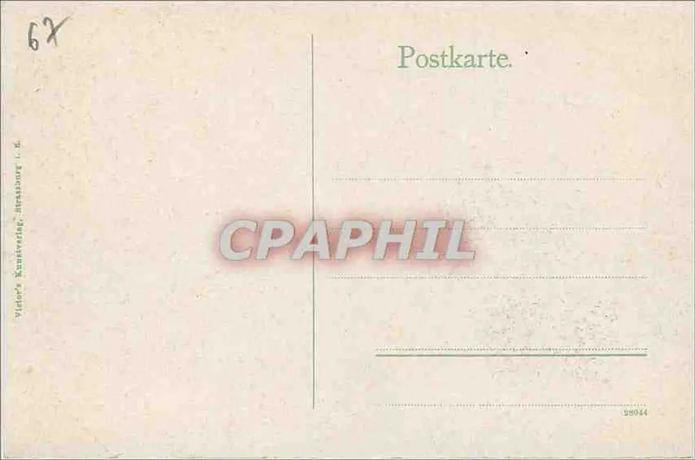 Strasbourg i. Els. Schlachthausbrücke — Kaserne d. Kgl. Sächs. Inf.-Regts. No. 105. - Verso